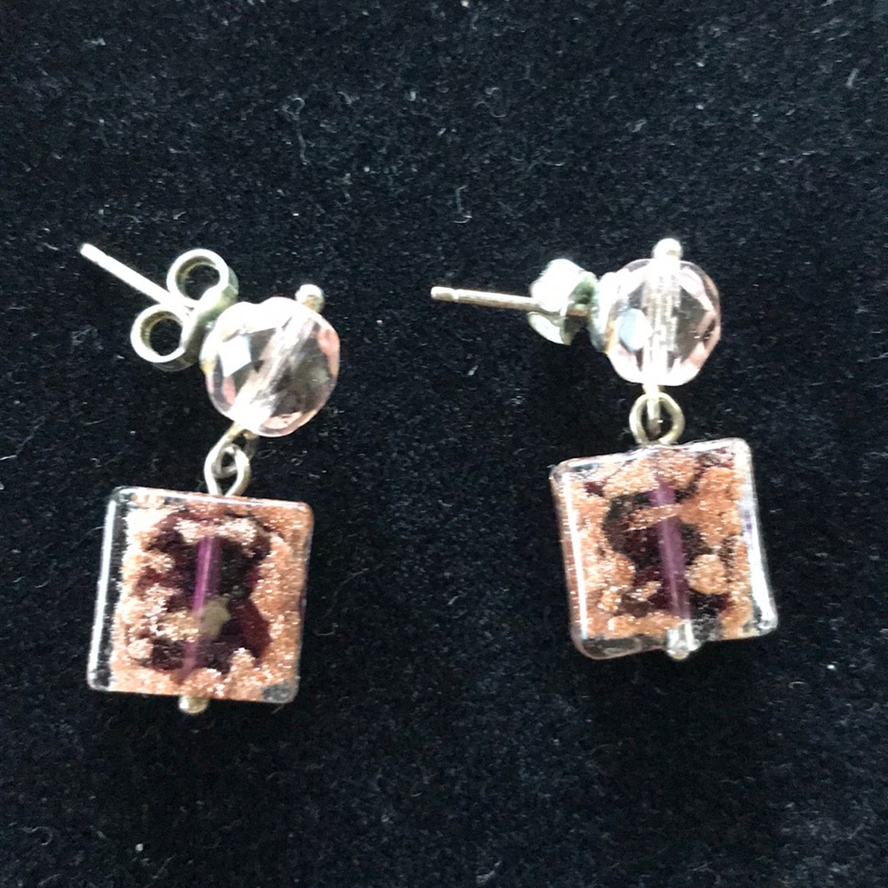 Murano glass earrings